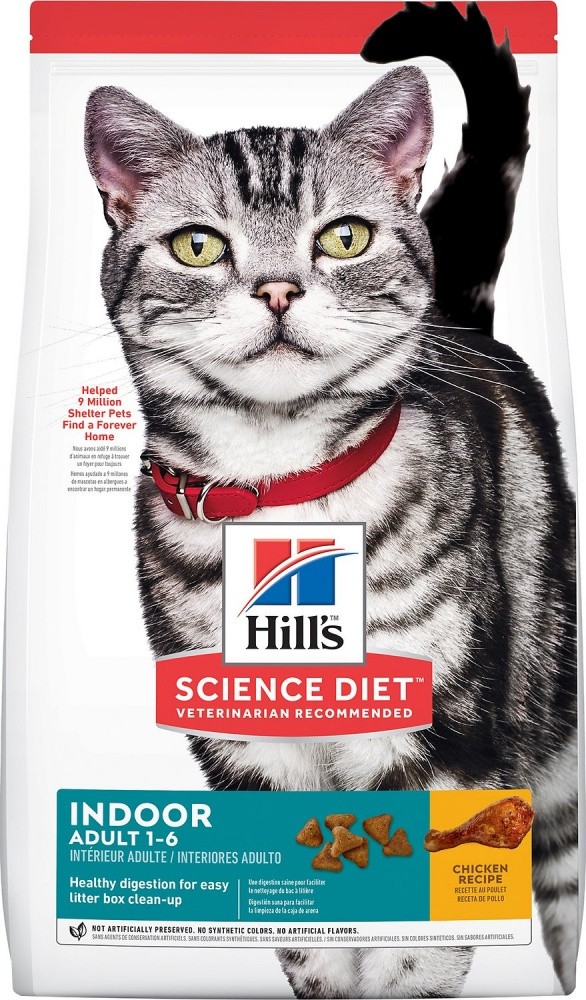 Hill's Science Diet Adult Indoor Chicken Recipe Dry Cat Food - 15.5 lb Bag - Intensery