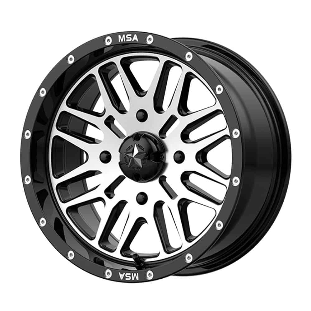 MSA Offroad Wheels M38 BRUTE MA38 15X7 4X156 G-BLK MACH 10MM - Intensery