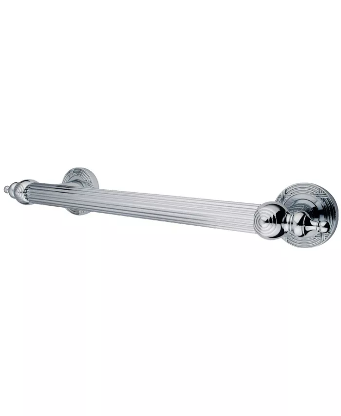 Kingston Brass Templeton 12-Inch Decorative Grab Bar in Polished Chrome - Intensery