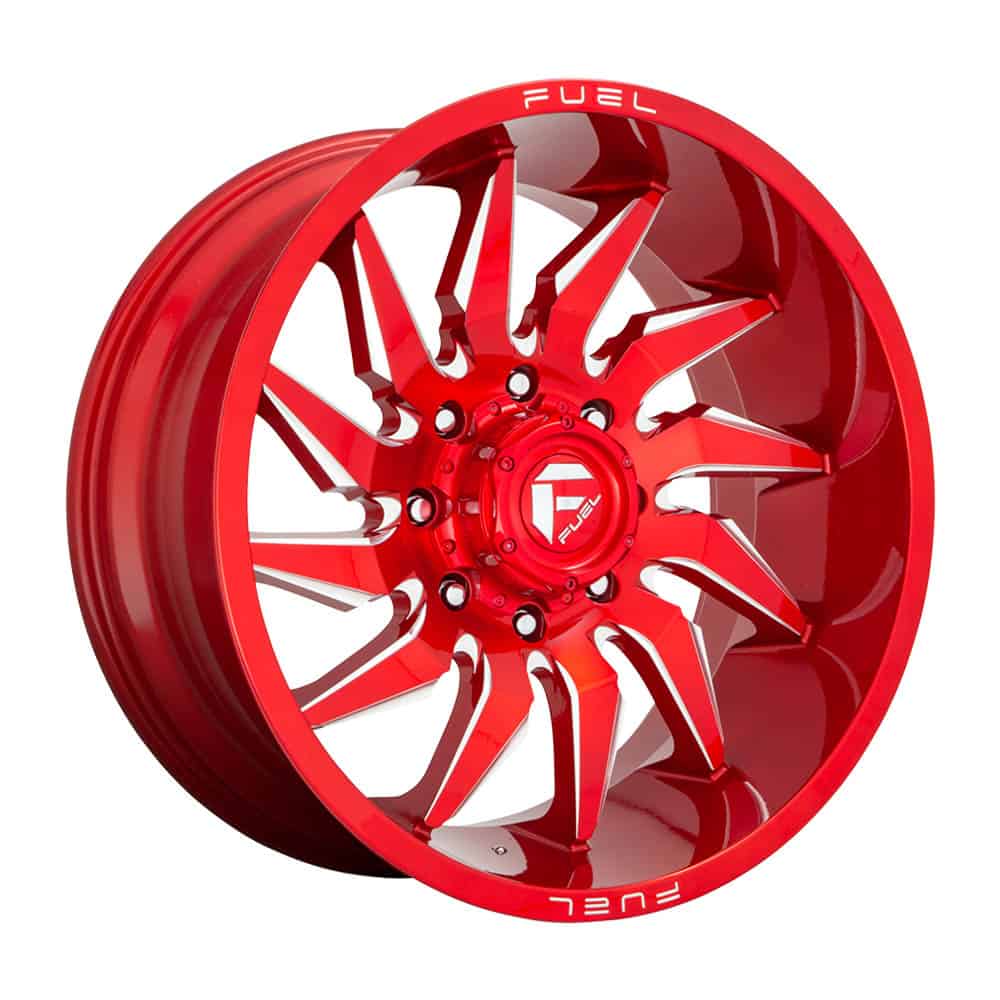 Fuel 1PC D745 SABER D745 20X9 6X5.5 GL-RED-MIL 01MM - Intensery
