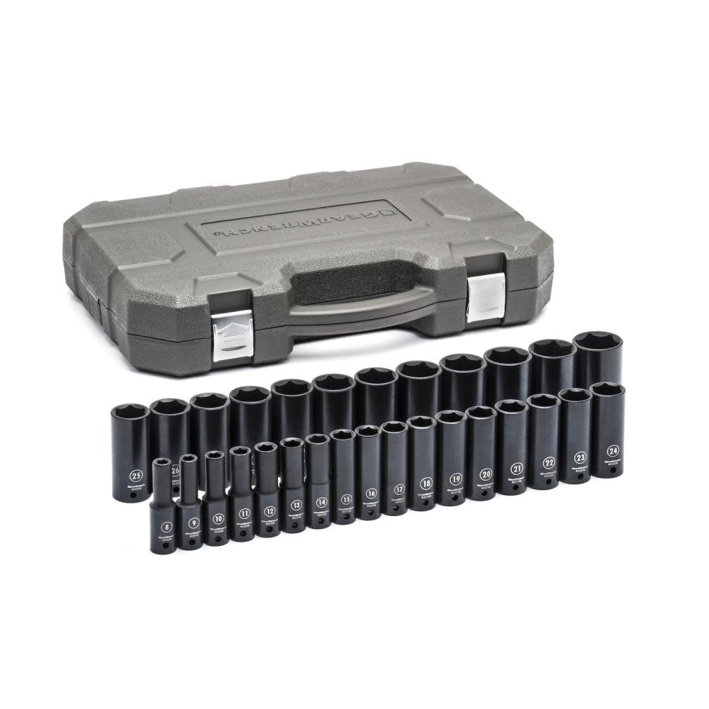 GEARWRENCH 29pc. 1/2In. Drive 6 Point Deep Impact Socket Set 84935N from GEARWRENCH - Intensery