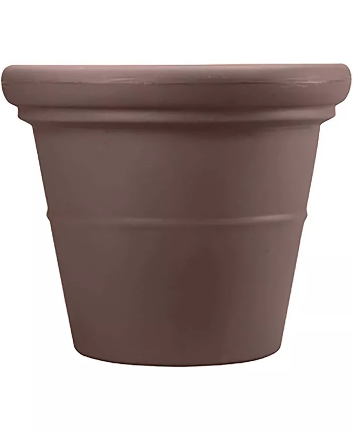The HC Companies TEA20000E21 Terrazzo Round Pot Planter Chocolate 20in - Intensery