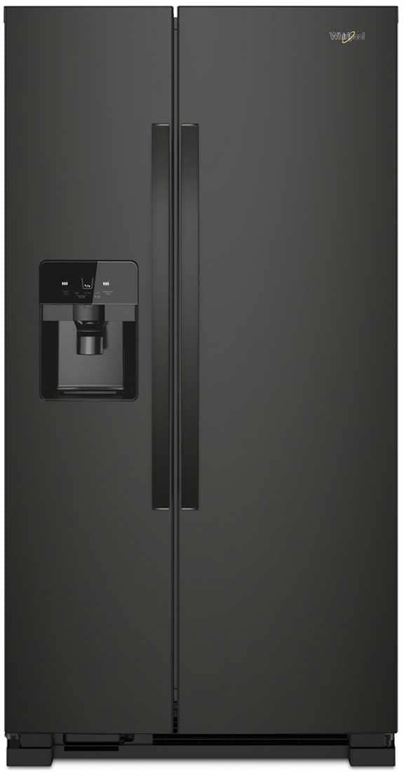 Whirlpool ADA 33 Black Side-By-Side Refrigerator - Intensery