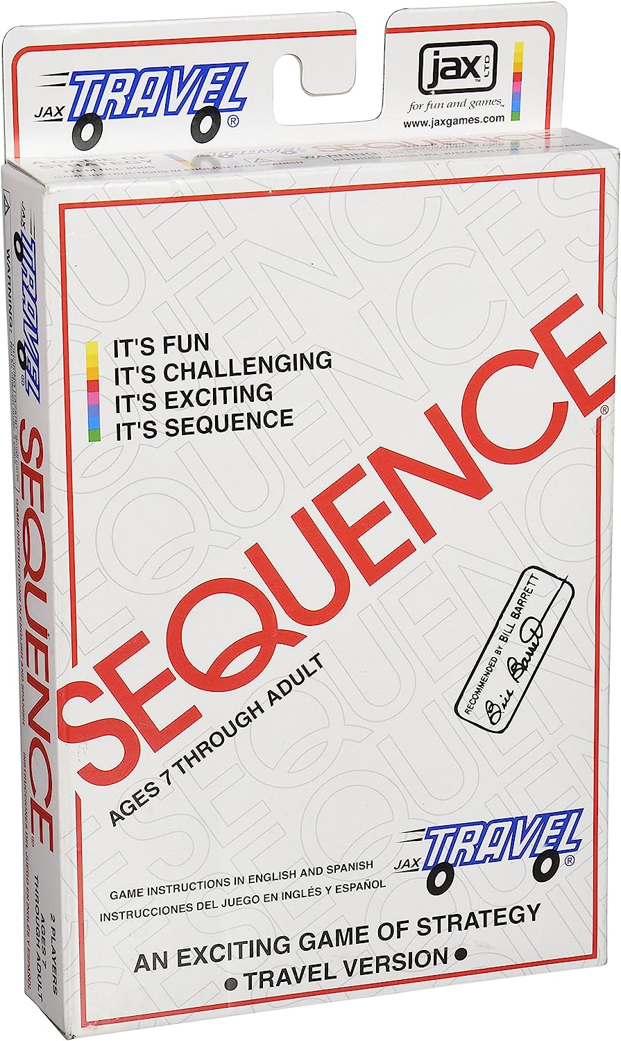Jax ltd GP2271 Sequence Game Travel An Exciting Game of Strategy Travel Version - Intensery