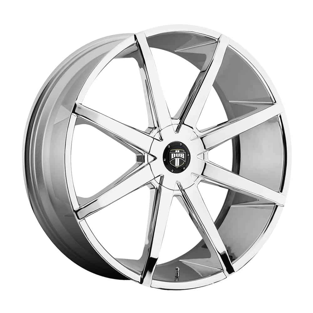 DUB 1PC S201 PUSH S201 22X9.5 6X135/5.5 CHR-PLATED 25MM - Intensery