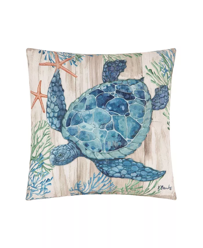 CandF Home C F Home ClearWater Sealife Indoor Outdoor Pillow - Intensery
