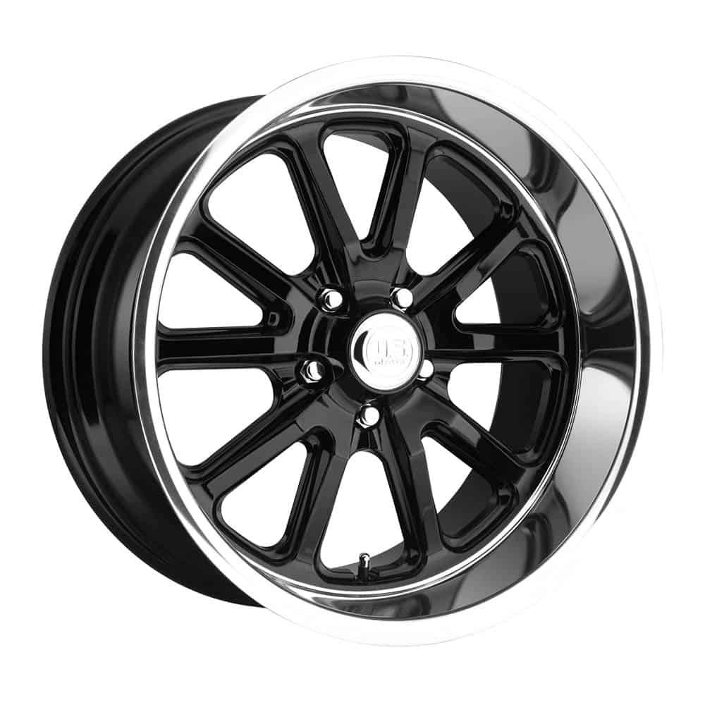 US Mag 1PC U121 RAMBLER U121 20X9.5 5X5.0 GL-BLK 01MM - Intensery