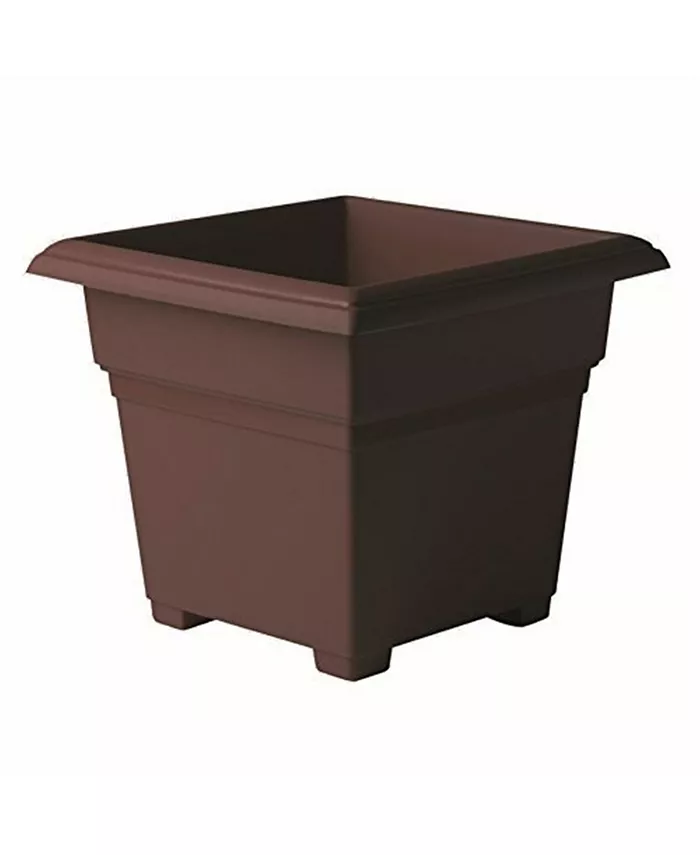 Novelty Countryside Square Tub Planter Brown 14 Inch - Intensery