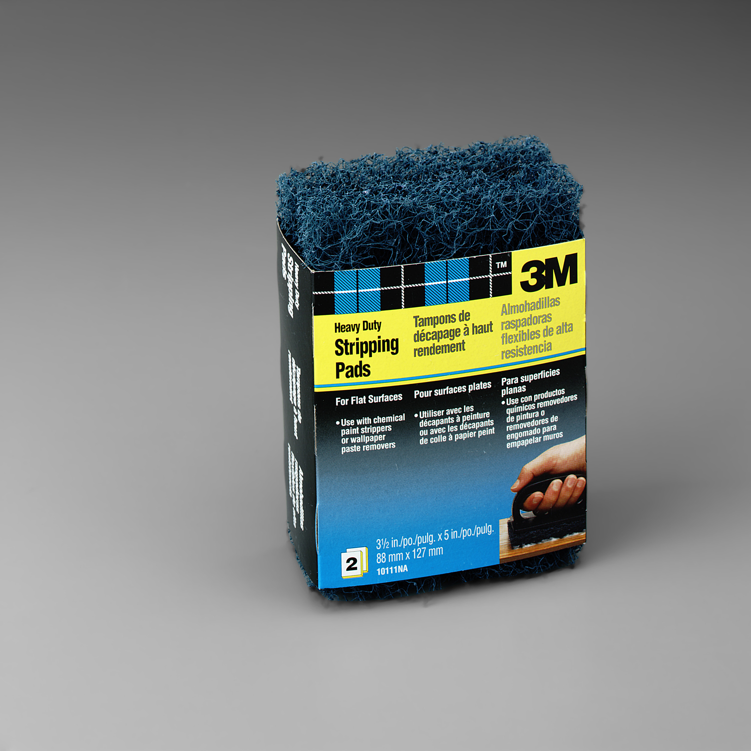 3M 5 in. L X 3-1/2 in. W X 1/2 in. Coarse Heavy Duty Stripping Pad - Intensery