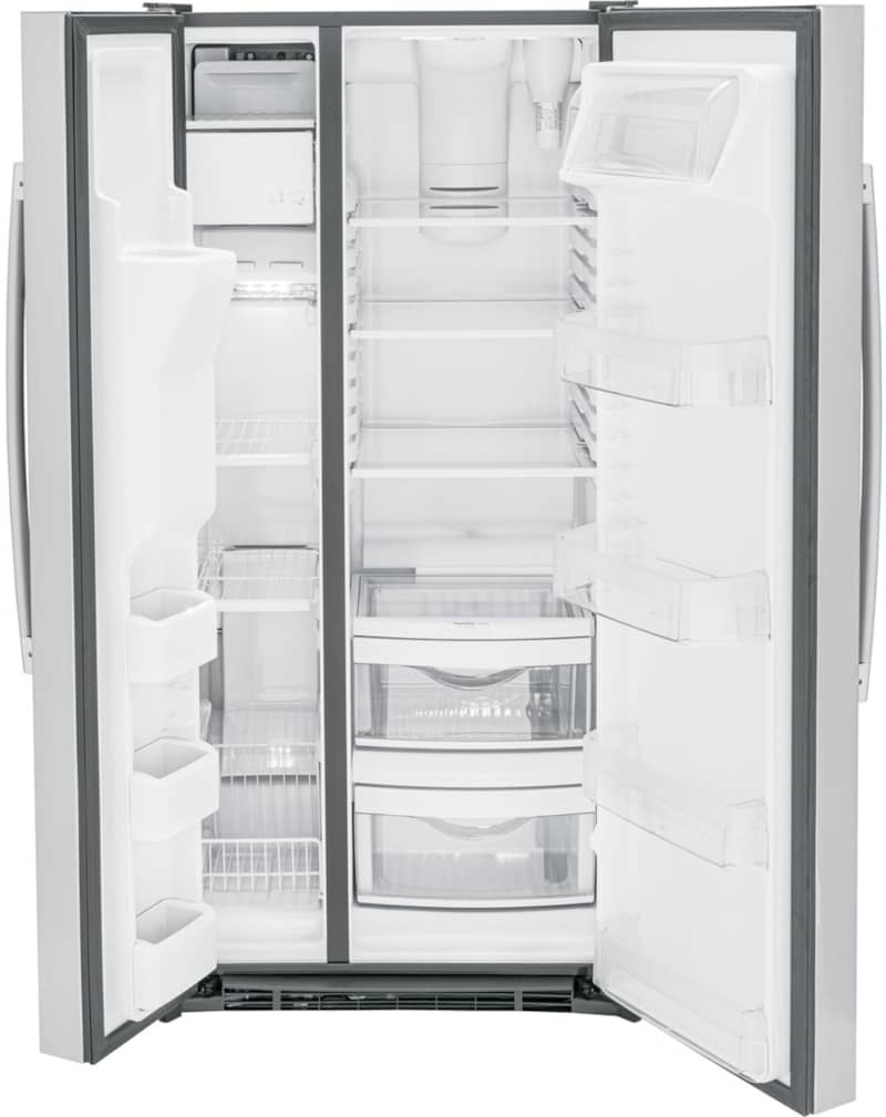 GE 23 Cu. Ft. Fingerprint Resistant Stainless Steel Side-By-Side Refrigerator - Intensery
