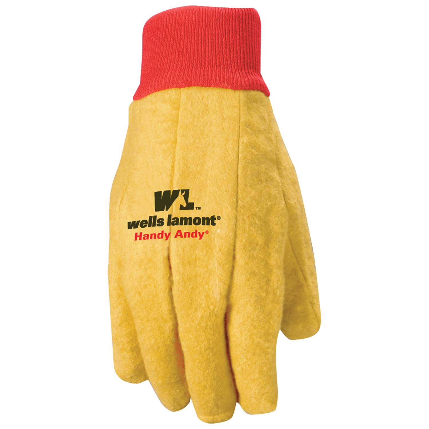 Wells Lamont Men\u0027s Chore Gloves Red/Yellow XL 1 pair - Intensery