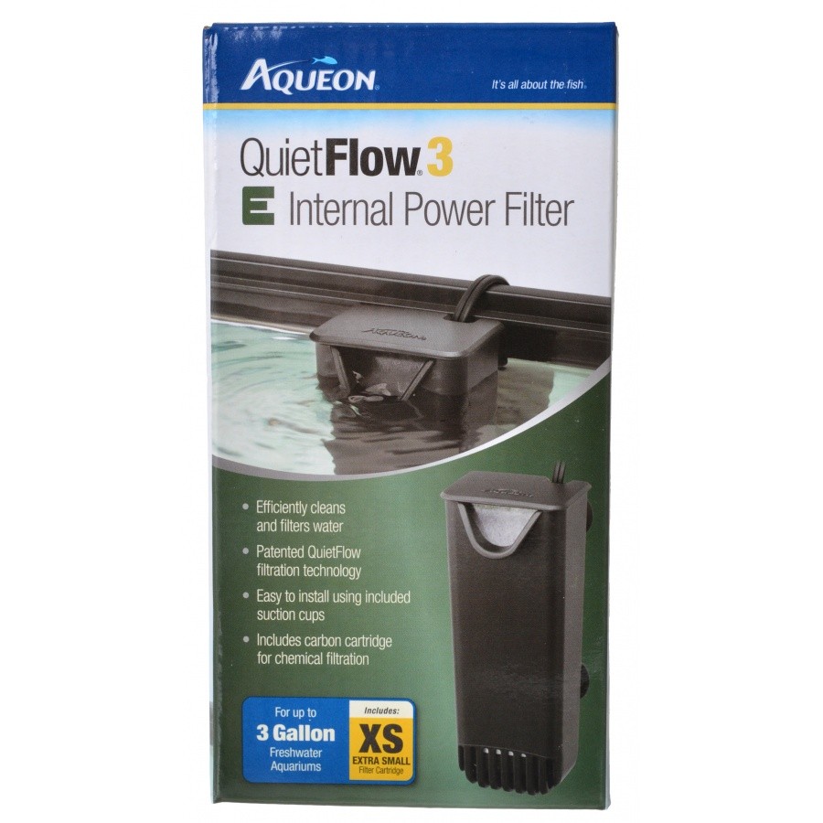 Aqueon Quietflow E Internal Power Filter - 3 Gallons #100106990 - Intensery