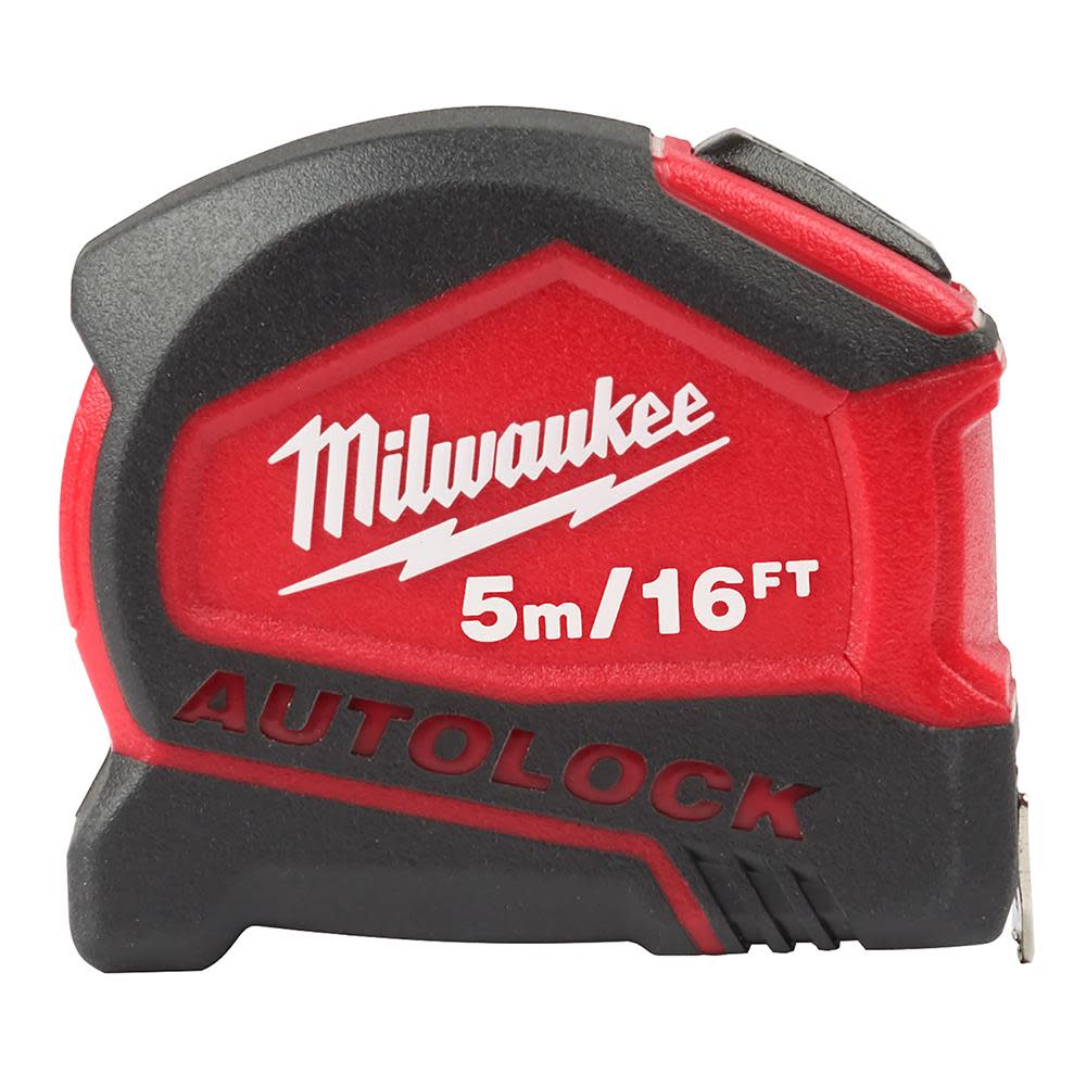 Milwaukee 5m/16' Compact Auto Lock Tape Measure 48-22-6817 from Milwaukee - Intensery