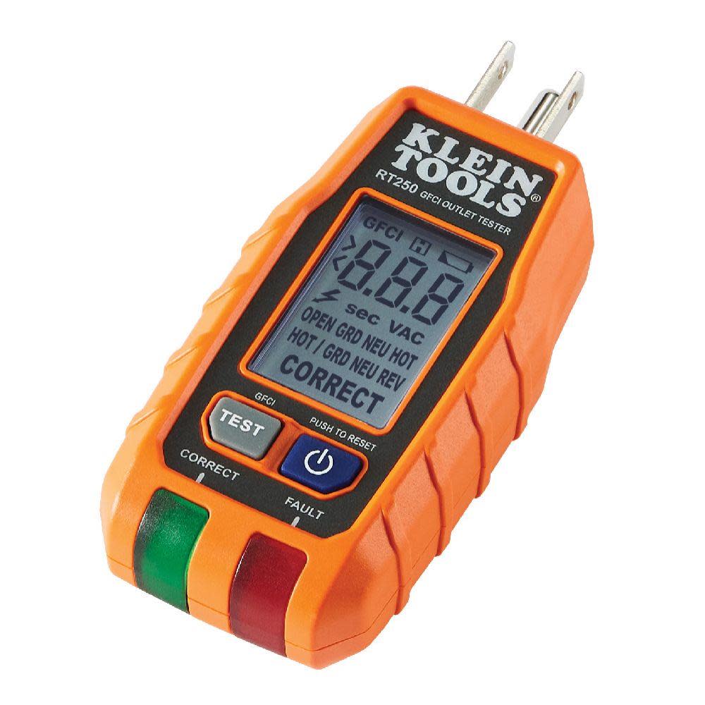 Klein Tools GFCI Receptacle Tester with LCD - Intensery