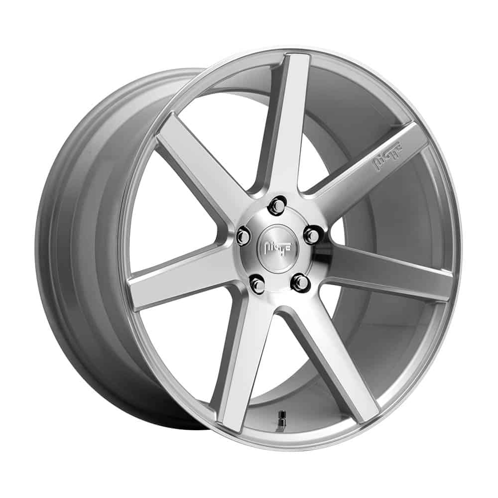 Niche 1PC M179 VERONA M179 20X10.5 5X4.5 GL-SLVR-MACH 30MM - Intensery