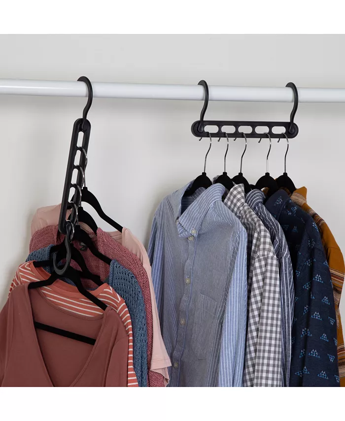 Honey Can Do Cascading Collapsible Plastic Hangers， 20 pack - Intensery