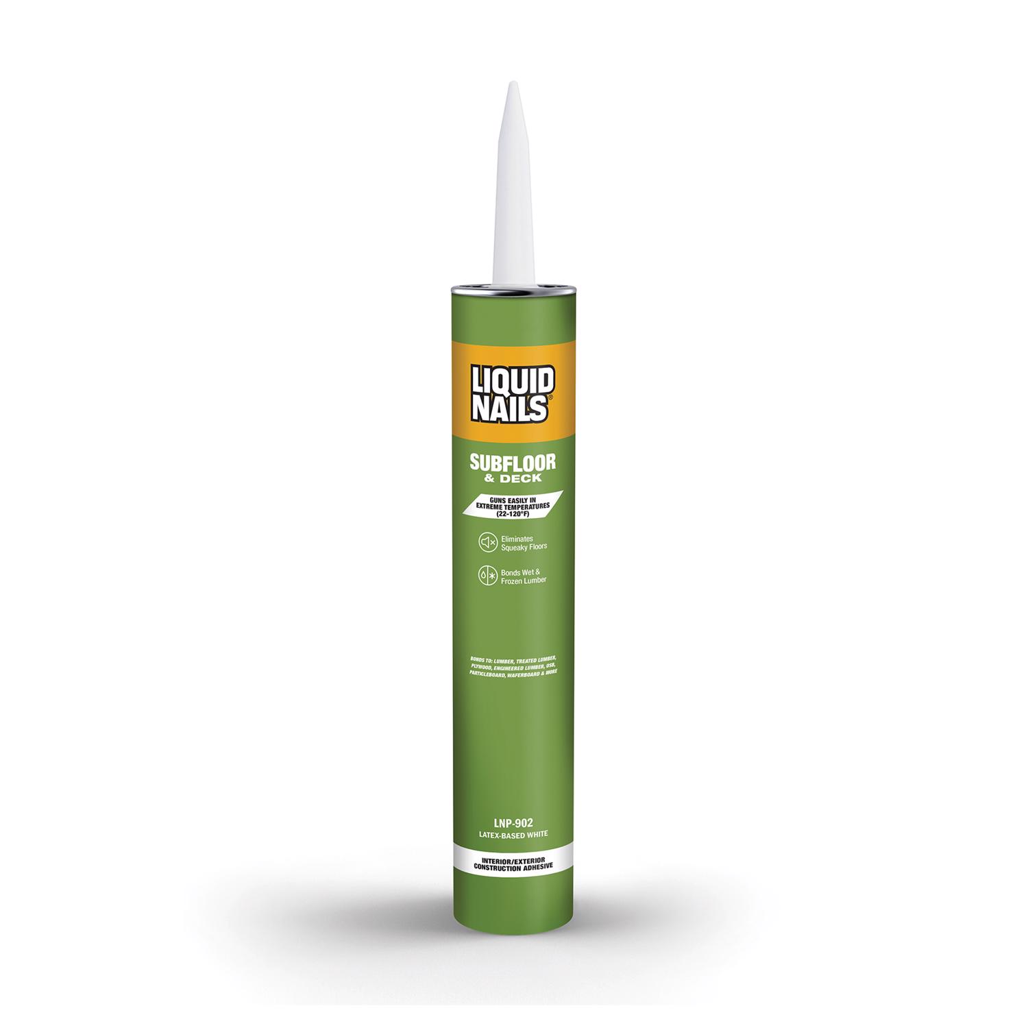 Liquid Nails Subfloor \u0026 Deck Acrylic Latex Construction Adhesive 28 oz - Intensery