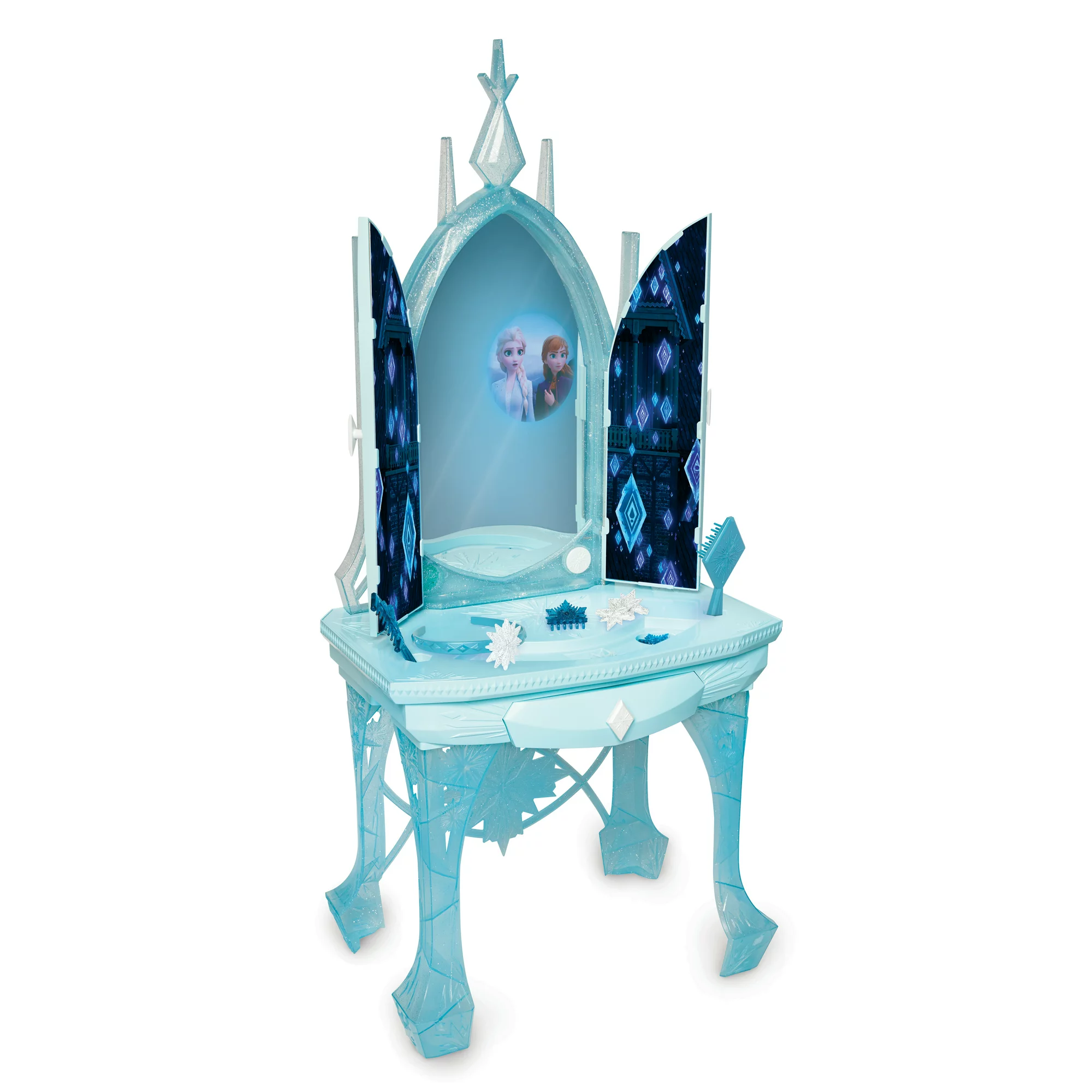 Frozen 2 Disney Frozen 2 Elsa's Enchanted Ice Vanity， Includes Lights - Intensery