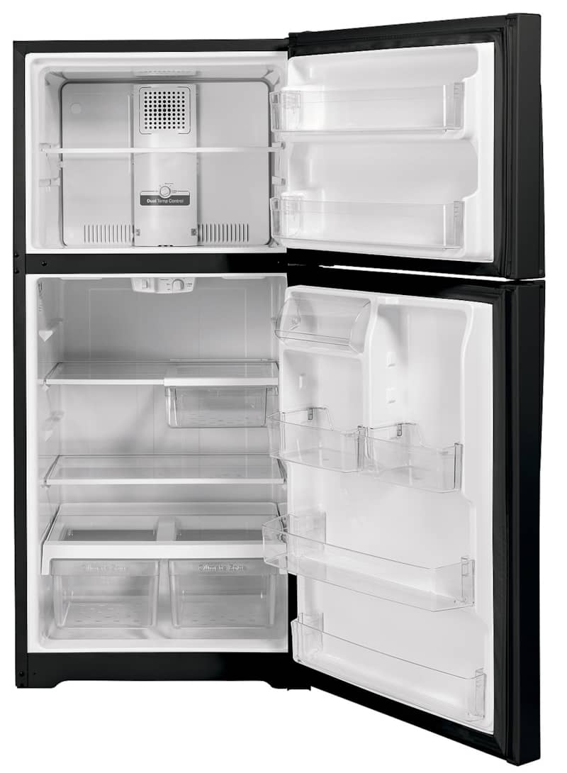 GE 21.9 Cu. Ft. Black Garage Ready Top-Freezer Refrigerator - Intensery