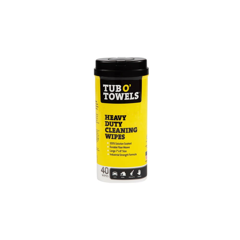 Tub O Towels Heavy Duty Cleaning Wipes 40qty - Intensery