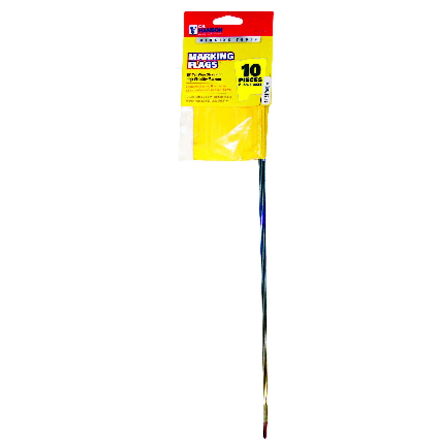 C.H. Hanson 15 in. Yellow Marking Flags Polyvinyl 10 pk - Intensery
