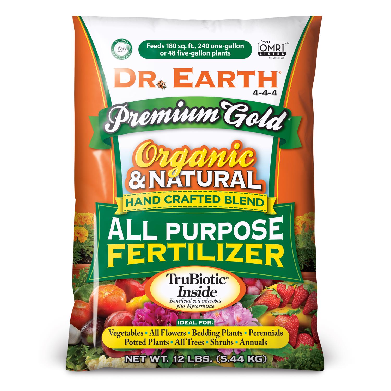 Dr. Earth Premium Gold Organic Granules Plant Food 12 lb - Intensery
