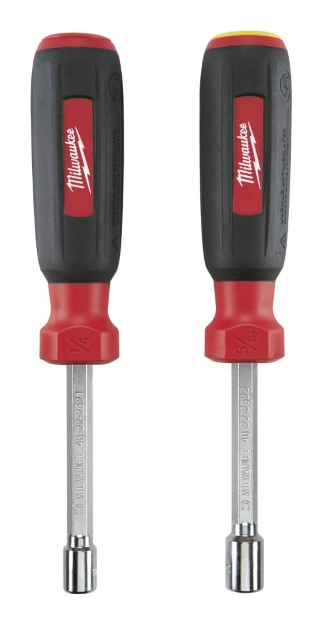 Milwaukee 2-Piece SAE HollowCore Magnetic Nut Driver Set 48-22-2502 from Milwaukee - Intensery