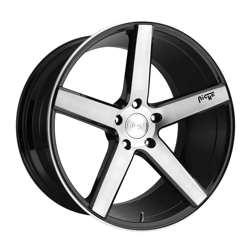 Niche 1PC M124 MILAN M124 18X8 5X4.5 GL-BLK-BRSHD 40MM - Intensery