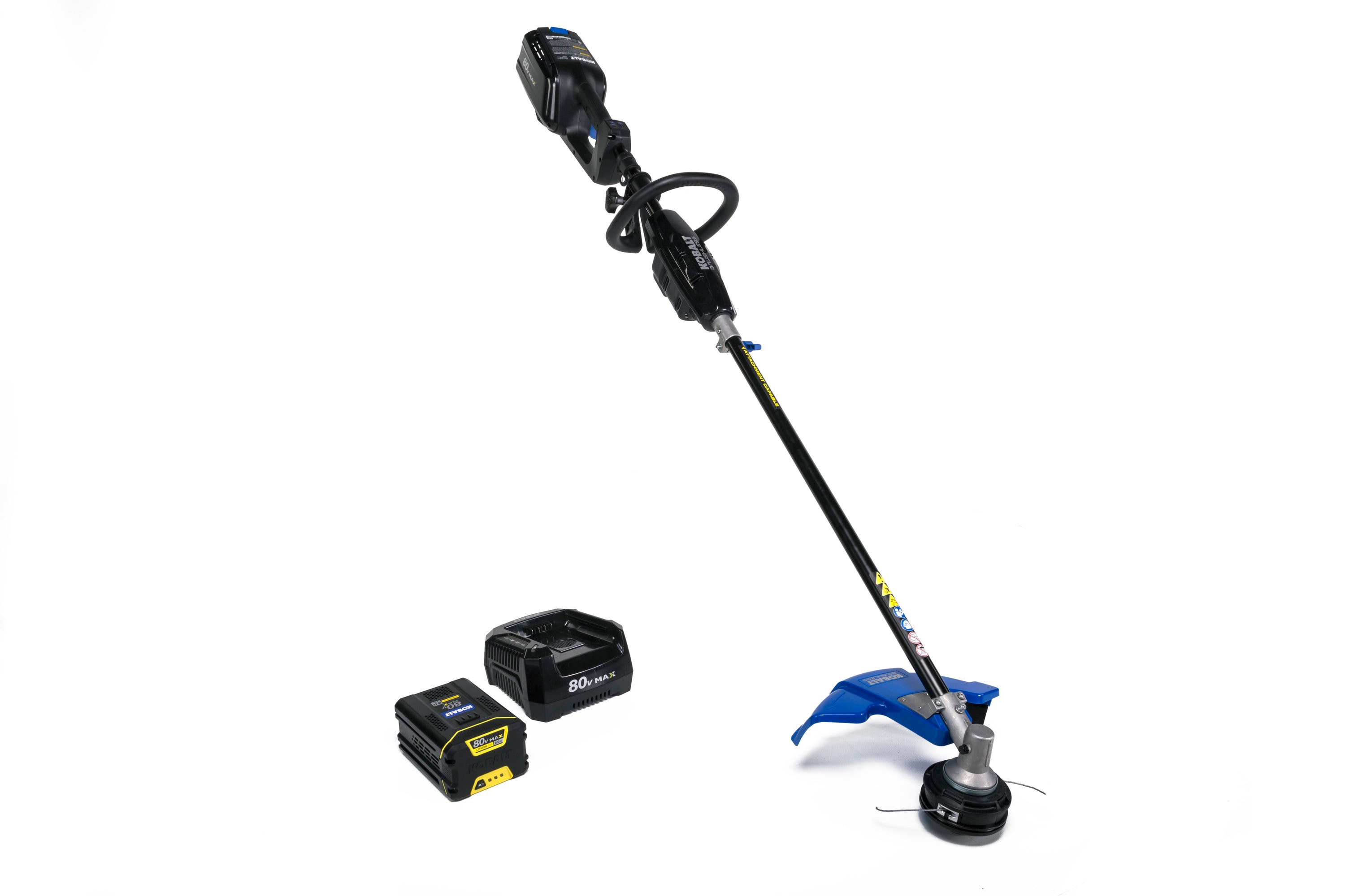 Kobalt 80-Volt Max 16-in Straight Cordless String Trimmer with Attachment Capable and (Battery Included) KST 140XB-06 - Intensery
