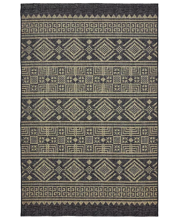 LR Home Sunny SUNSH81241 5' x 8' Outdoor Area Rug - Intensery
