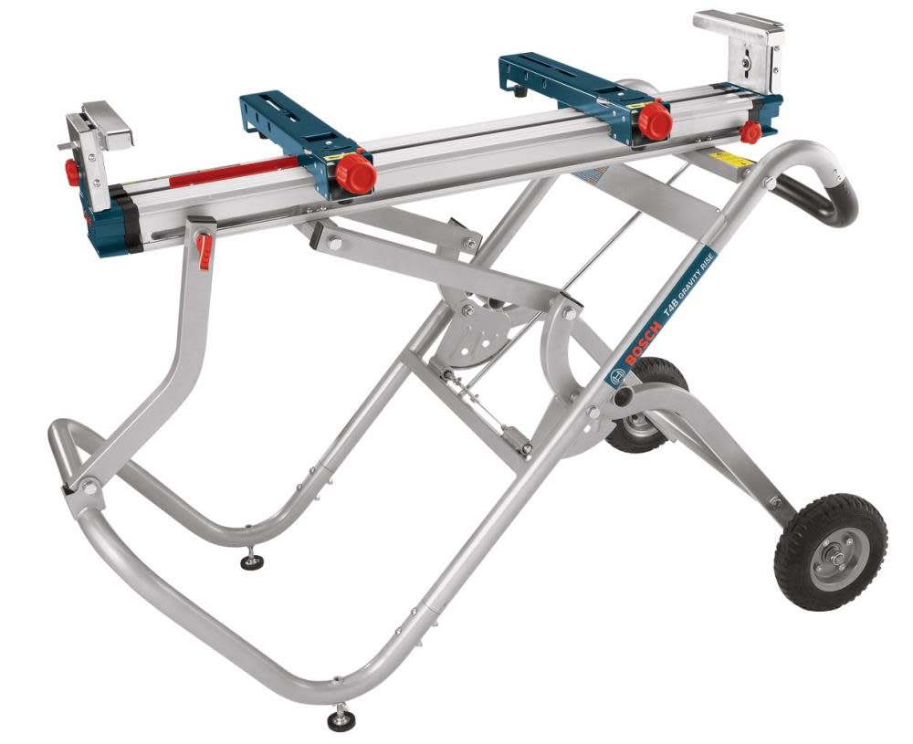 Gravity-Rise Miter Saw Stand with Wheels - Intensery