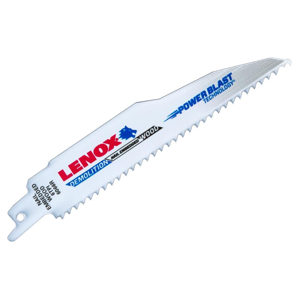 LENOX DEMO Reciprocating Saw Blade B6066R 6 X 1 X .062 X 6 TPI 25pk - Intensery