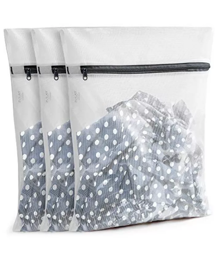 Zulay Kitchen 3 Pack Medium Reusable Mesh Laundry Bags for Delicates - Intensery