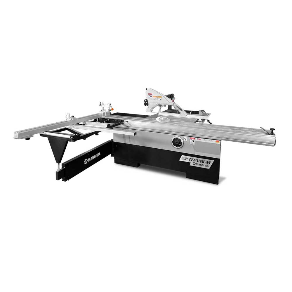 Maksiwa Sliding Panel Saw 220V 1 Phase 5HP Titanium - Intensery