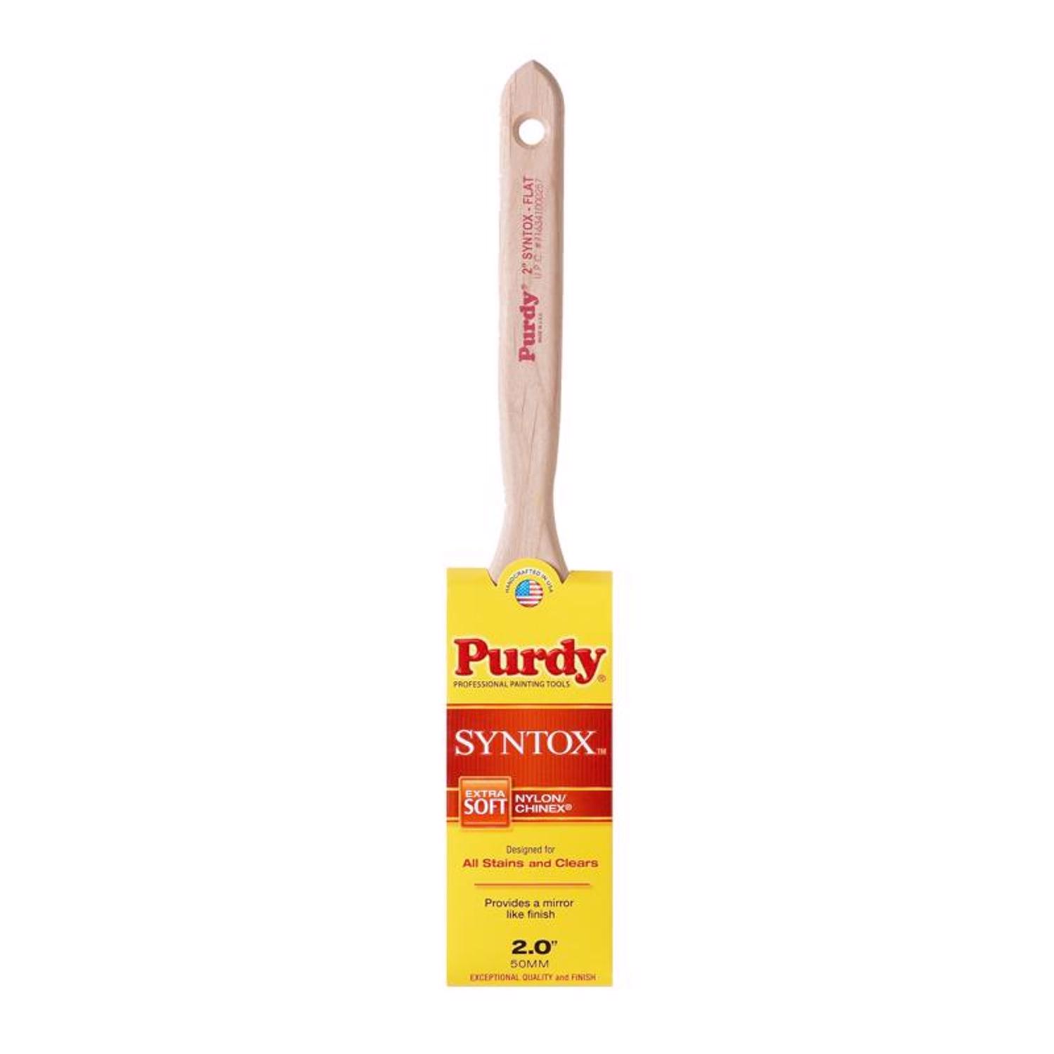 Purdy Syntox Flat 2 in. Extra Soft Flat Trim Paint Brush - Intensery
