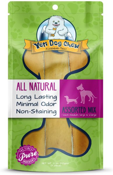Yeti Dog Chew Mixed Himalayan Cheese Dog Treats， 3 count - Intensery