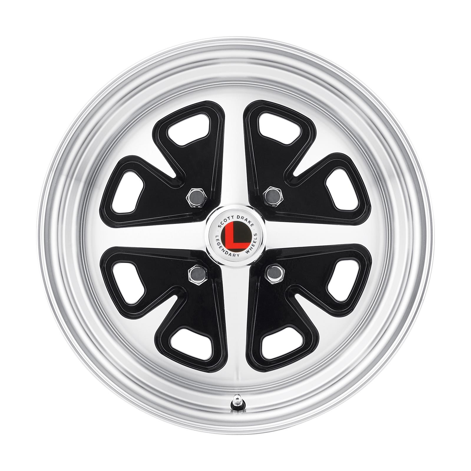 Legendary Wheels LW40-50642A Legendary Wheels Magnum 400 Black Machined Wheels - Intensery
