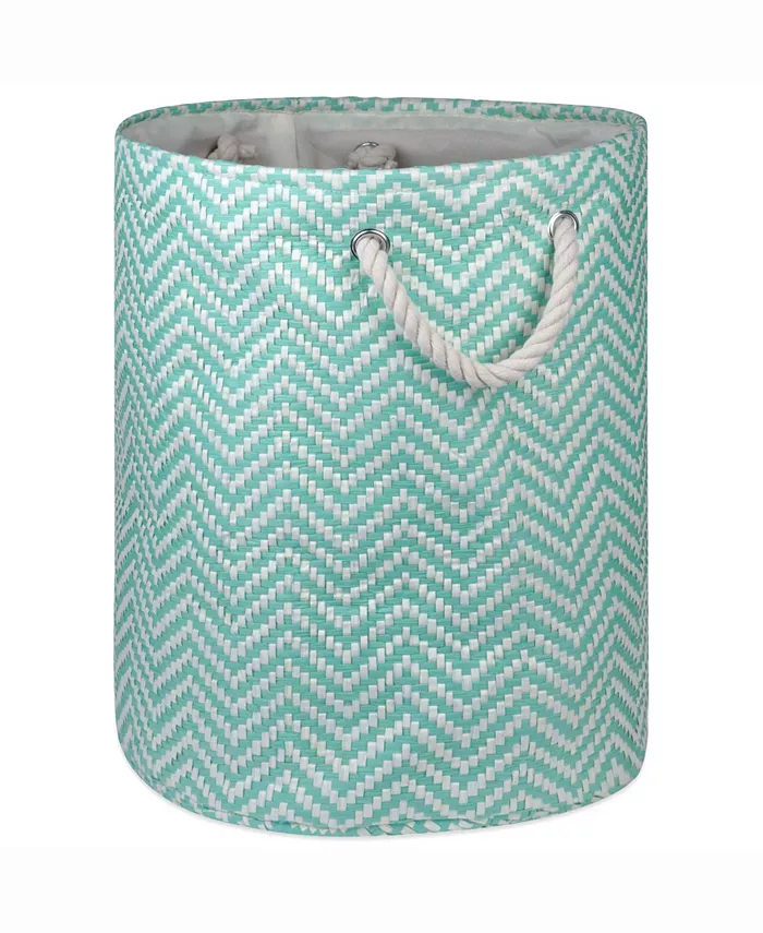 Design Imports Paper Bin Chevron， Round - Intensery