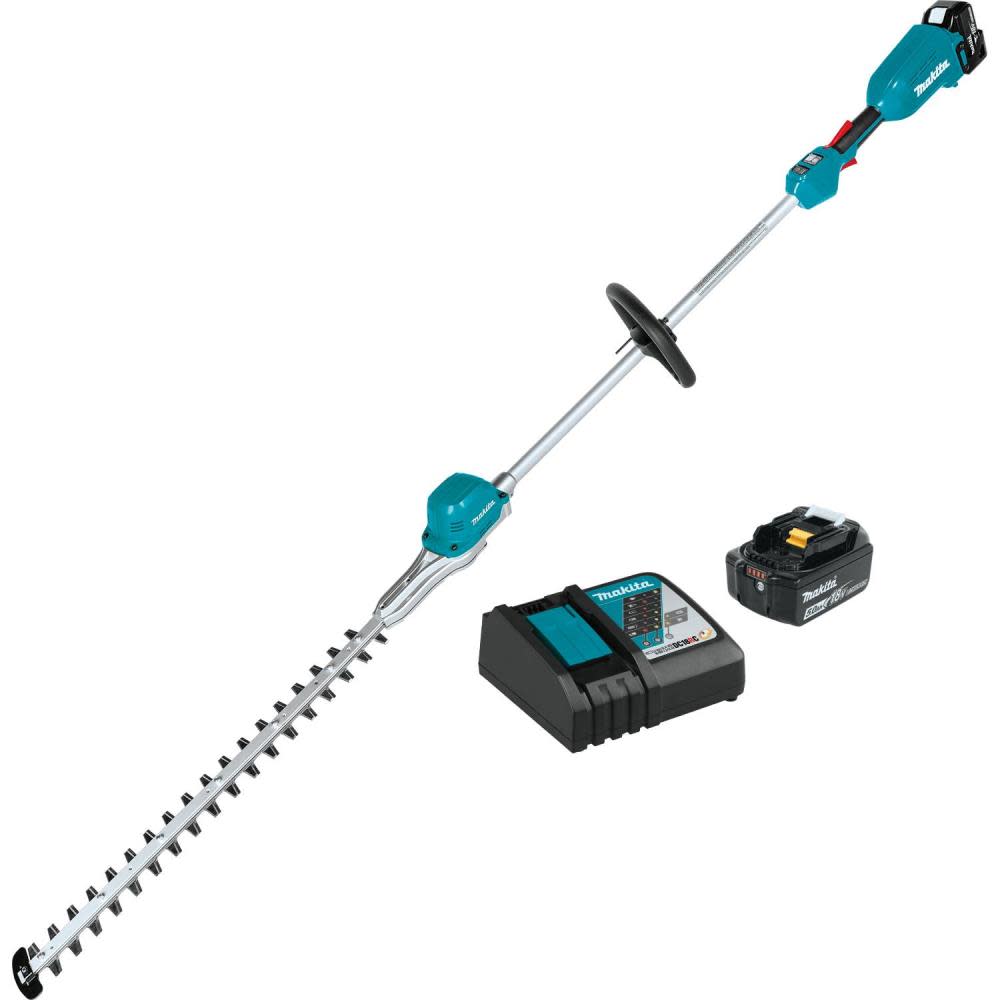 18V LXT® Lithium-Ion Brushless Cordless 24 Pole Hedge Trimmer Kit (5.0Ah) - Intensery