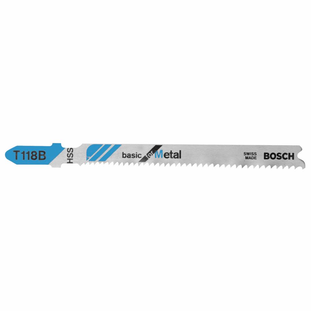 Bosch Jig Saw Blades 3pc 3 5/8 11 14 TPI Basic for Metal T Shank - Intensery