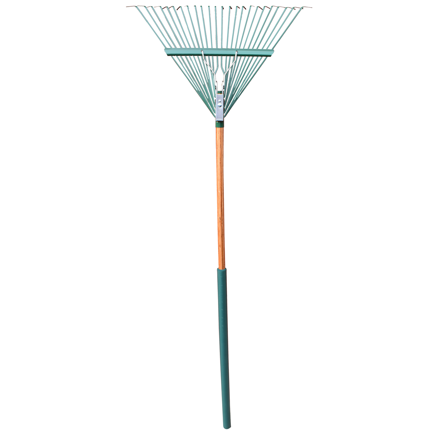 Rugg Ultra 65 in. 24 Tine Steel Springback Rake Wood Handle - Intensery