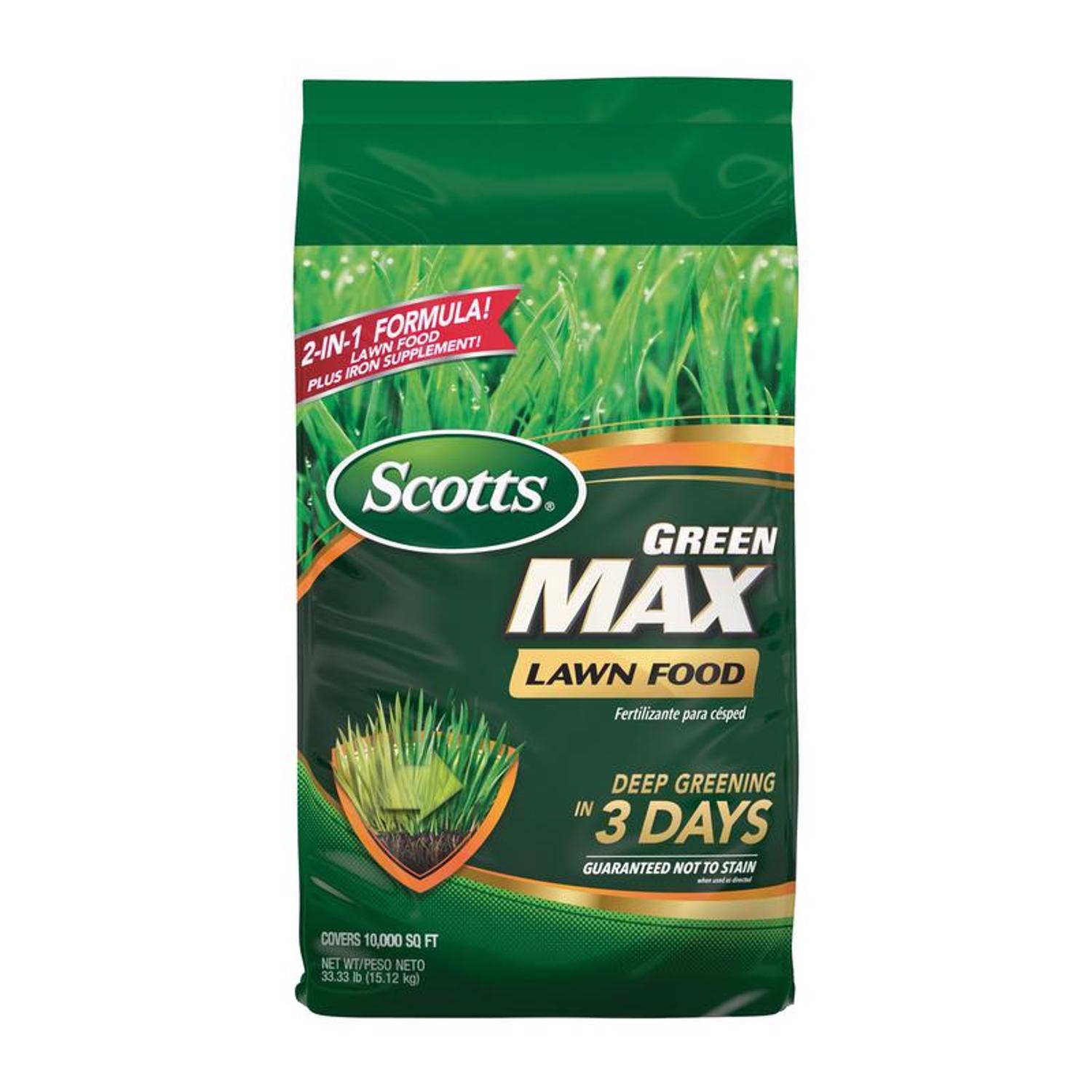 Scotts Green Max All-Purpose Lawn Fertilizer For All Grasses 10000 sq ft - Intensery