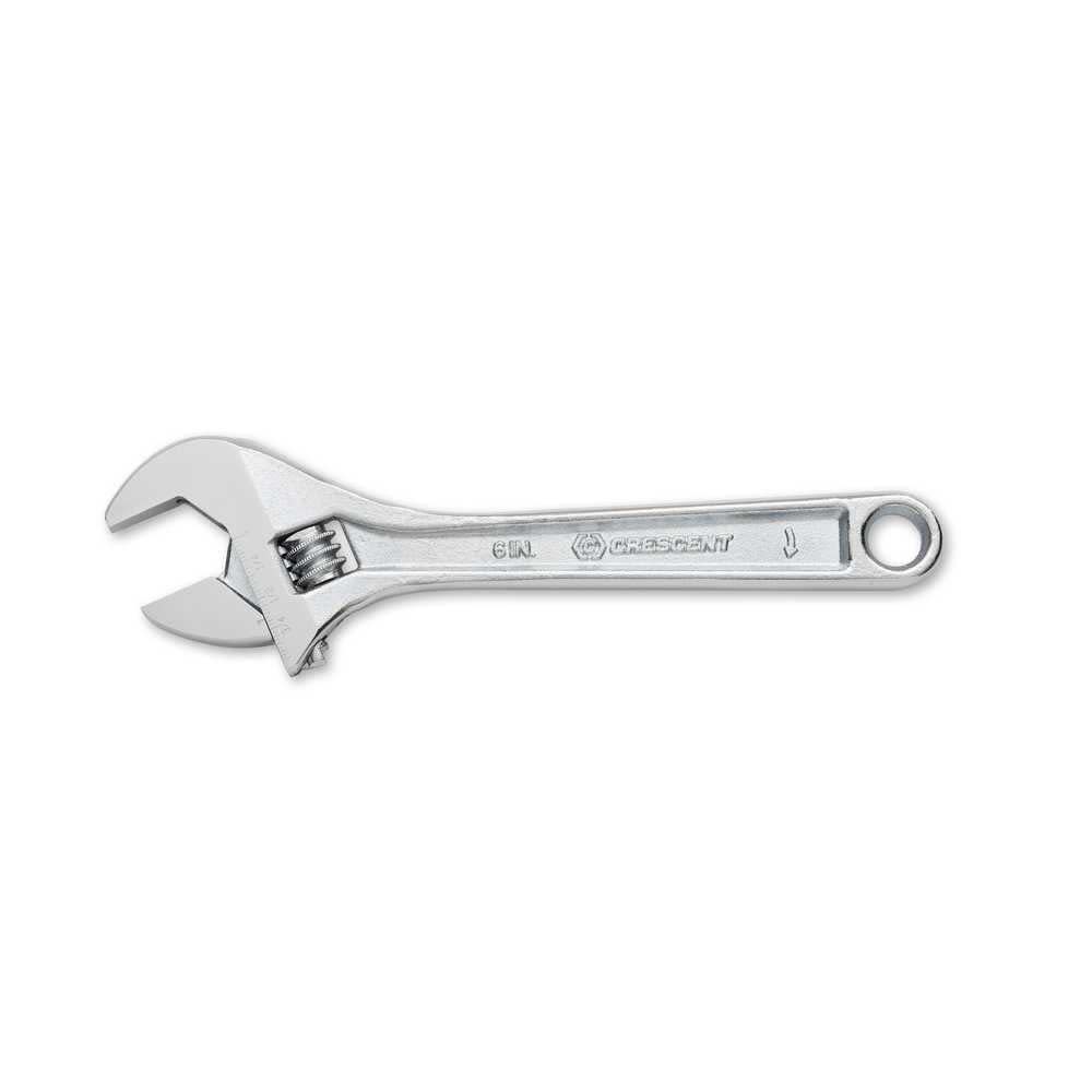 6 Adjustable Wrench， Chrome Finish - Intensery