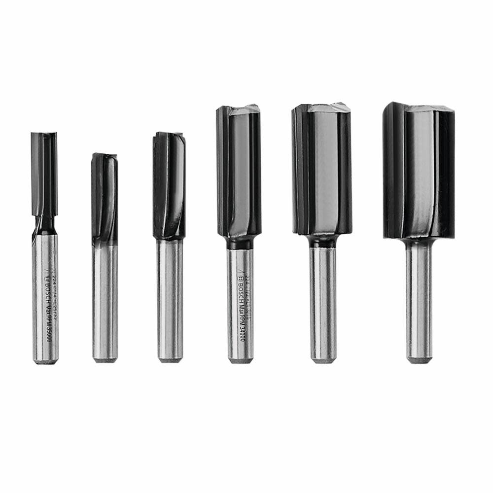 Bosch Carbide Tipped Groove Cutter Router Bit Set 6pc RBS006SBS from Bosch - Intensery