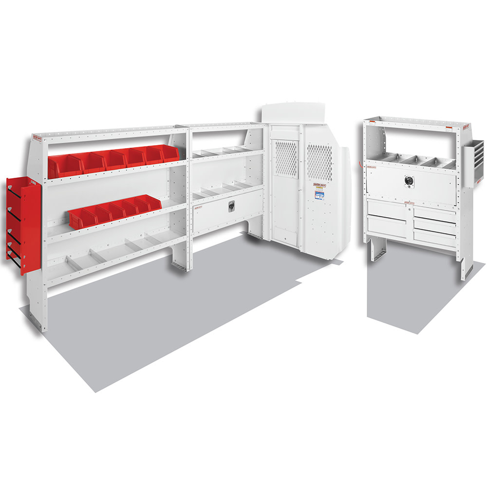 Electrical Contractor Package for High Roof， 148 Inch Wheel Base Ford Transit Vans - Intensery