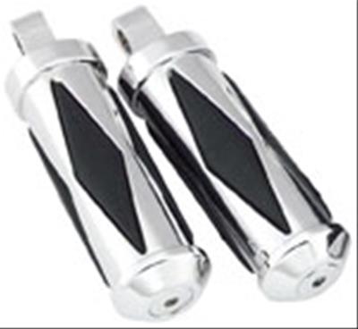 Biker's Choice 493948 Biker's Choice Chrome-N-Cushion Diamond Foot Pegs - Intensery
