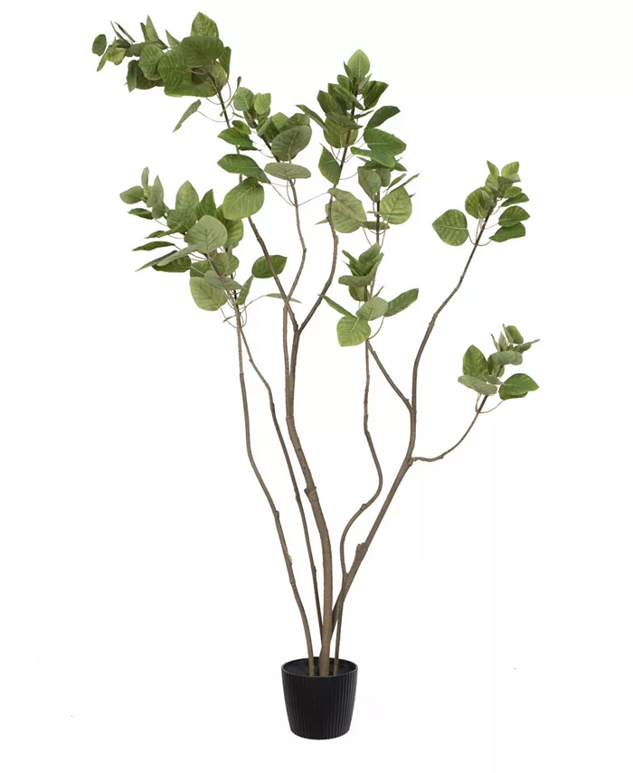 Vickerman 4' Artificial Green Potted Cotinus Coggygria Tree - Intensery