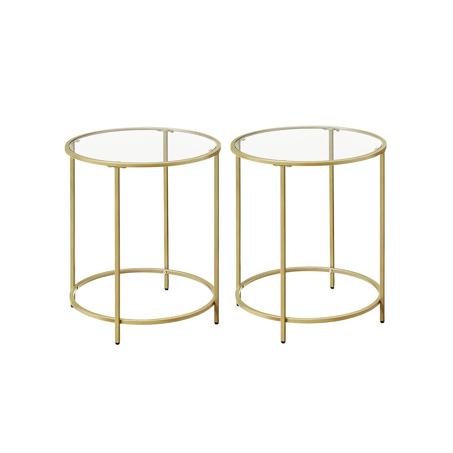 VASAGLE Round Side Table Set of 2 - Intensery