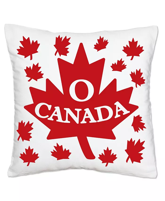 Big Dot of Happiness Canada Day - Party Home Decorative Case - Throw Pillow Cover 16 x 16 In - Intensery