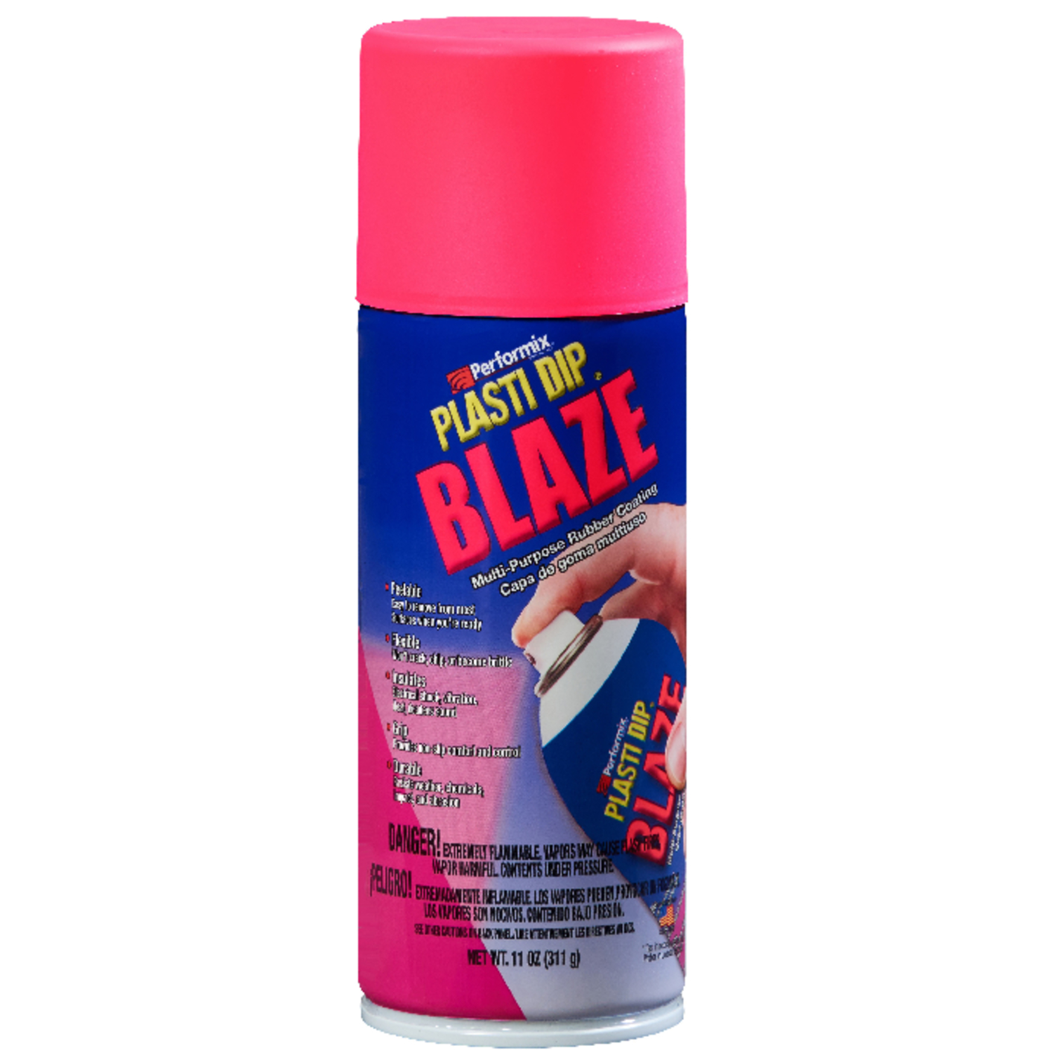 Plasti Dip Flat/Matte Blaze Pink Multi-Purpose Rubber Coating 11 oz oz - Intensery